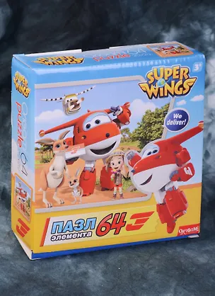 Пазл 64А SuperWings Спасатели в Австралии (02812) (3+) (коробка) 2583093