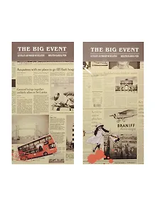 Блокнот А6+ 50л 9*17см "The Big Event" склейка, Haich