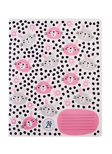 Тетрадь в клетку Academy Style, "Животные в горошек", 24 листа, в ассортименте