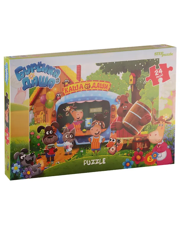 Пазл «Буренка Даша» 24 элемента, макси, Step Puzzle 2757732 — 1