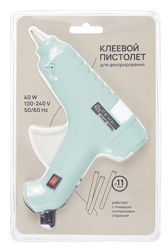Клеевой пистолет для декорирования 40W,  для стержней 11мм 3047669 — 7