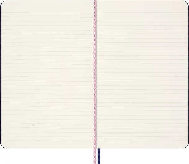 Книга для записей А5, 88 листов в линейку "Le Sakura Large", синяя, обложка текстиль, Moleskine 3130353 — 6