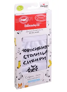 Дизайнерские носки города Новосибирск Столица Сибири (В189-2-19)