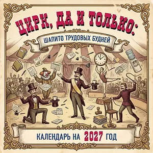 Цирк, да и только: шапито трудовых будней. Календарь настенный на 2027 год (300х300 мм)