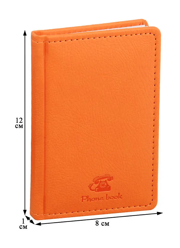 Алфавитная книга Lezar А7+, 64 листа, оранжевая 253616 — 2