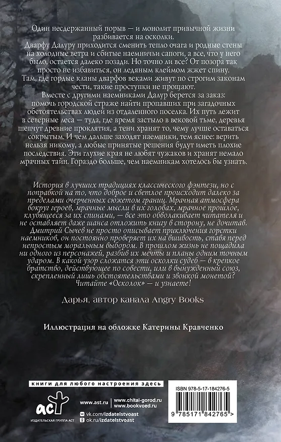 Книга Тьма за спиной. Книга 1. Осколок (Дмитрий Сычев) — 2