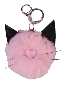 Брелок Мордочка котика с ушками (иск.мех) (8см)