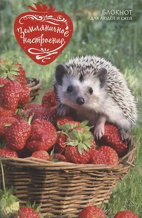 Клубничное настроение. Блокнот для людей и ежей, A5, 64 стр. 344520
