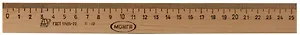 Линейка 25см деревянная