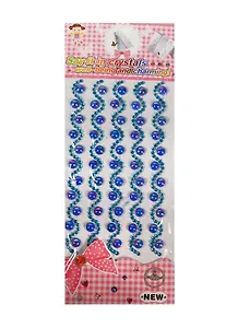 Полубусины с кристаллами синий (11096502)