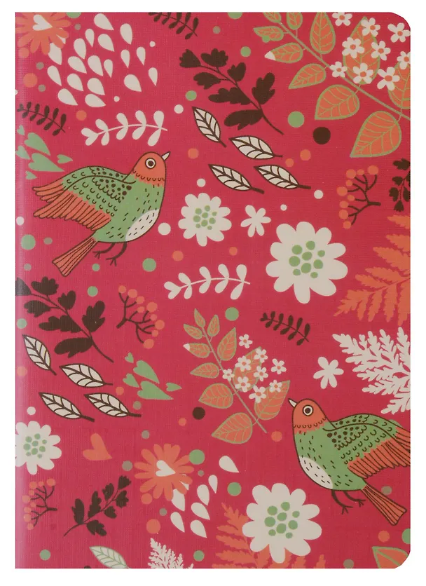 Записная книжка «Birds and flowers» А6, 24 листа, нелинованная, скрепка 245148 — 3
