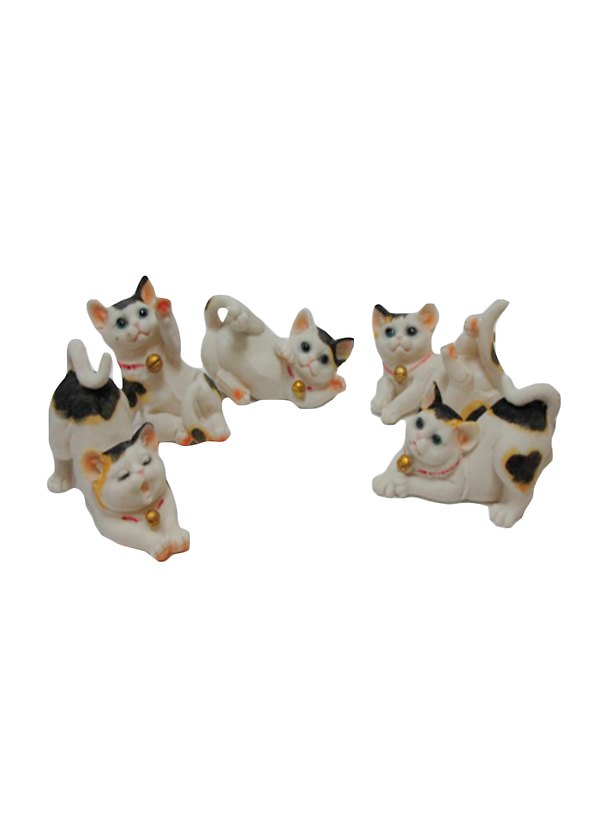 Фигурка Кошка пятнистая (7х10) (12-3) (6 видов) 2372580 — 1