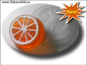 Пластиковая форма для мыла Апельсин