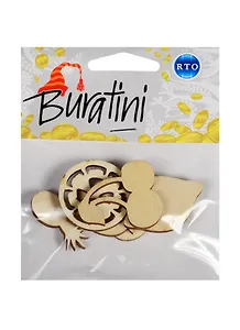 Набор декоративных элементов РТО Ягодное великолепие (DZ40029) (Buratini) (фанера) (упаковка)