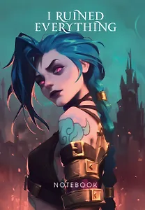 Книга для записей А5 64л лин. "I ruined everything"