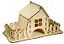 Чайный домик Лесовичка с заборчиком-3 (2160504) (25х10х15,5см) (игрушка из дерева) (упаковка) — 2508824 — 2