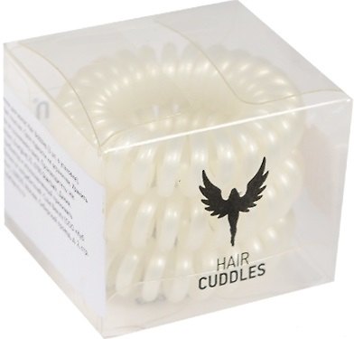 Резинка-браслет для волос Hair Bobbles белая перламутровая (3 шт.) (000571) 2510468 — 1