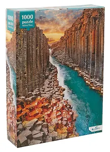 Пазл 1000 элементов "Базальтовый каньон Студлагиль", Исландия