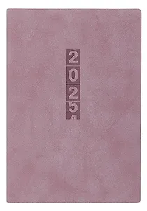 Ежедневник дат. 2025г. А5 176л "Тиволи глосс" сиреневый, кожзам, мягк. переплет, блинт.тиснение, вырубка, офсет,ляссе