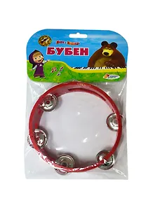 Бубен Маша и Медведь (B256776-R2) (1008B) (175698) (15х15см) (Играем вместе) (упаковка) (в кор. 2х36шт)