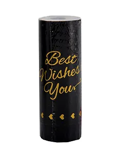 Новогодняя хлопушка с конфетти Чудеса сбываются (черная)