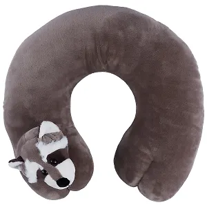Подушка на шею «Енот», (30х10 см)
