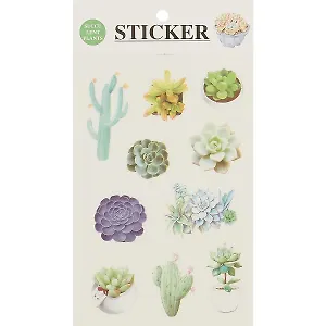 Наклейки бумажные Цветы, 19*10, (6 листов)