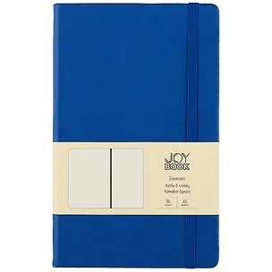 Книга для записей А5 96л кл. "Joy Book. Ночное небо" иск.кожа, тв.переплет, ляссе, резинка, инд.уп. 262398