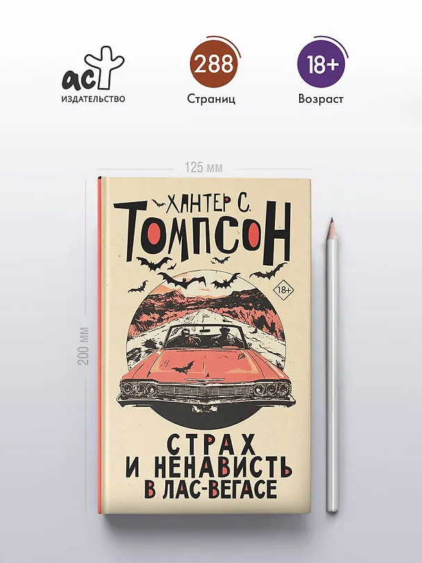 Книга Страх и ненависть в Лас-Вегасе (новый перевод) (Хантер Стоктон Томпсон) — 5