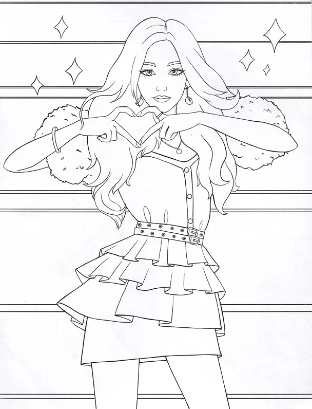 Книга K-POP раскраска (Д. Салихова) — 5