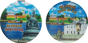 Зеркало мягкое Коллаж (Великий Новгород) (7см) (320-28K)