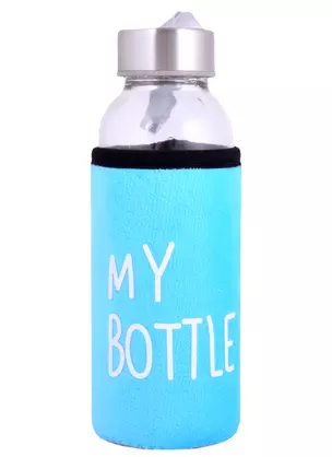 Бутылка в чехле велюр My Bottle (стекло) (300мл) (12-7599-RM300-233) — 2852161 — 1