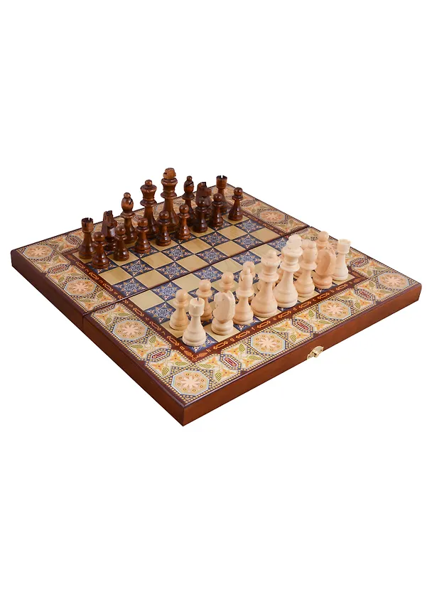 Набор шахматы, нарды, шашки Мозайка (40х40) (123-108) 2611919 — 3