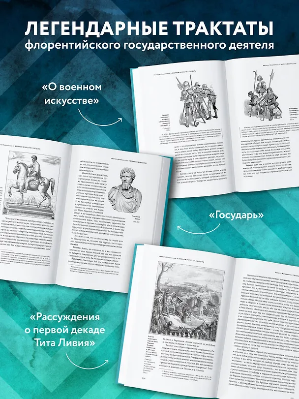 Книга О военном искусстве. Государь. Коллекционное издание (уникальная технология с эффектом закрашенного обреза) (Никколо Макиавелли) — 9
