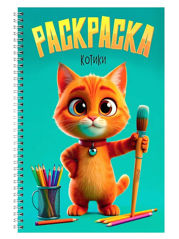 Книга Раскраска. Котики () — 1