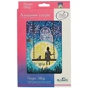 Алмазная мозаика Cказка Звезд, 10*15 см.