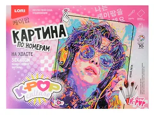 Картина по номерам холст на подрамнике 30*40 см K-POP "Яркий ритм"