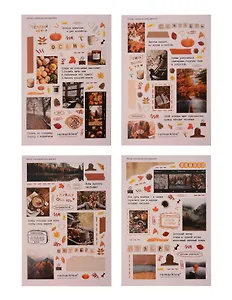 Набор стикеров "Уютная осень" (4 листа)