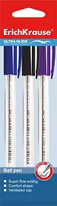 Ручки шариковые Erich Krause, Ultra Glide Technology U-11, 1 мм 3 штуки