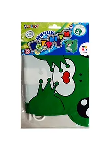 Мячик Попрыгун Лягушка (935004) (надув. мячик+резинка+трубочка) (Hobby)