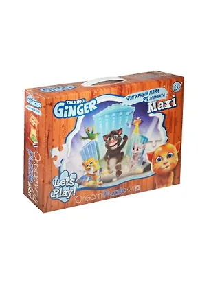 Пазл Супер-макси 24А Talking Friends Ginger (00970) (3+) (контурная коробка с ручкой) 2457073