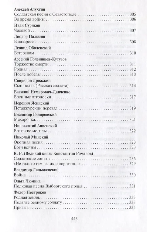 Книга Поле чести: Антология поэзии о русской армии, ее воинах и полководцах, о войне и мире (В. Гороховский) — 16