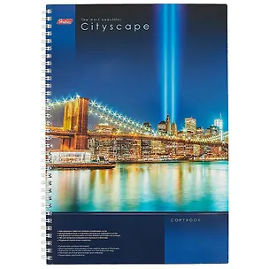 Тетрадь в клетку Hatber, CityScape, А4, 100 листов 240878