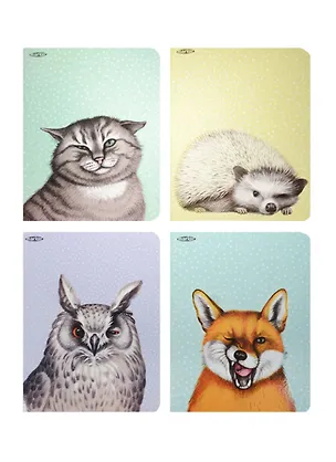 Тетрадь в клетку Marker Arte, "Хитрозвери", А4, 40 листов, в ассортименте 237675