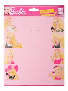 Наклейки для тетрадей Академия Групп Barbie 77*39мм, 2л*8 шт BRDLR-12S-STCR-BL16