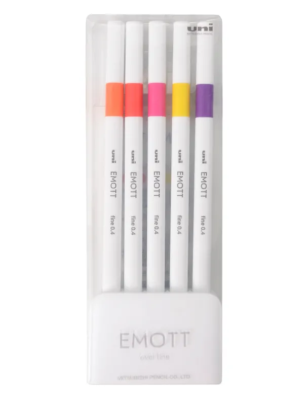 Линеры 05цв "EMOTT. Passion Color" 0,4мм, пласт.уп., UNI 3121618 — 1