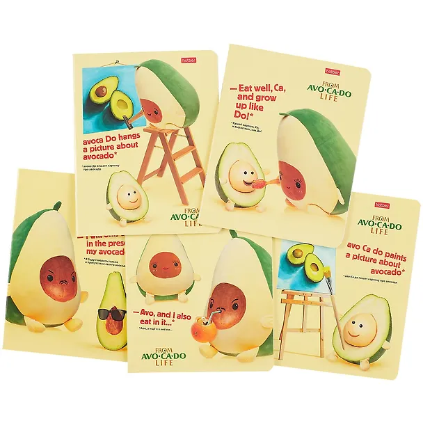 Тетрадь общая «AvoCaDo life» в ассортименте, 48 листов в клетку, A5 - Hatber 253352 — 7