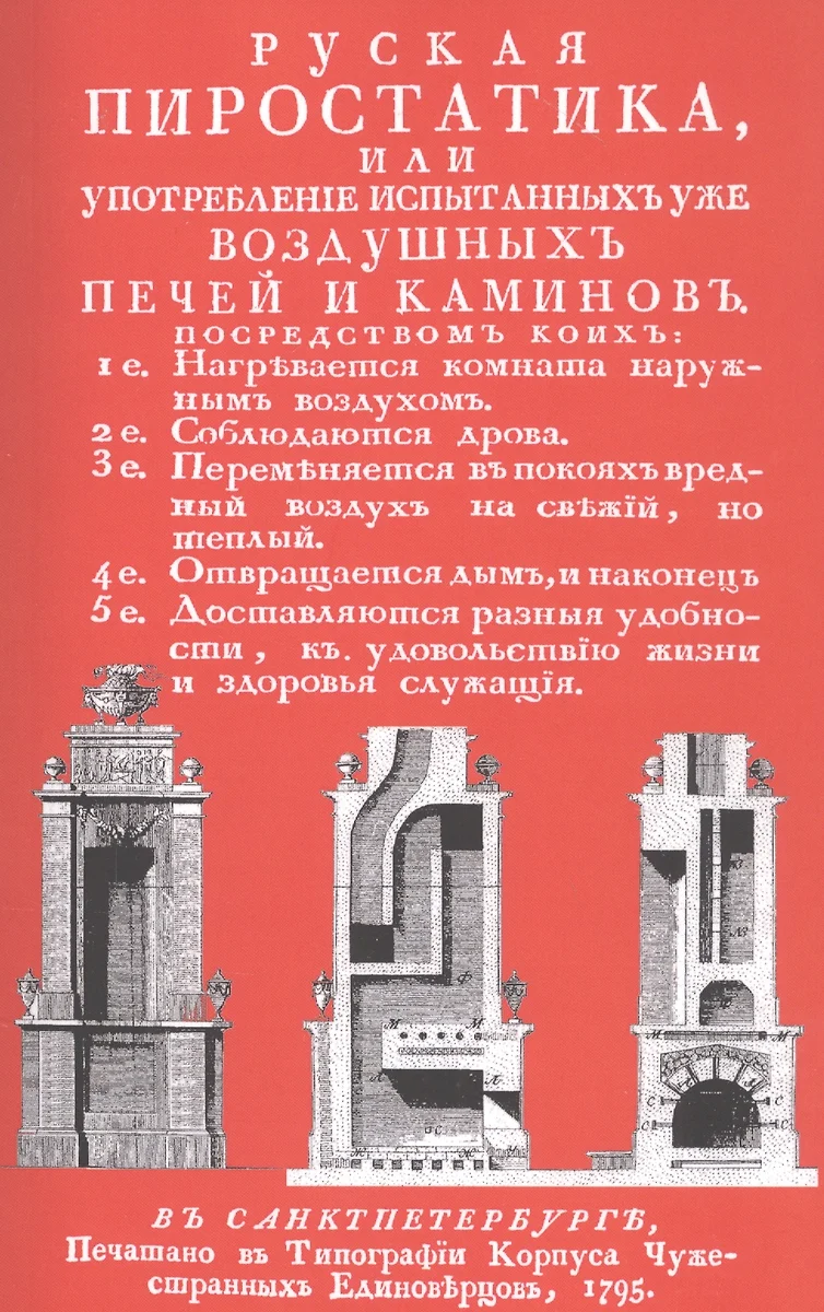 Русская пиростатика, или употребление испытанных уже воздушных печей и  каминов (Николай Львов) - купить книгу с доставкой в интернет-магазине  «Читай-город». ISBN: 978-5-44-810570-8