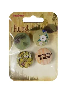 Набор фишек из металла № 1-2 В лесу (SCB340001034) (4шт.) (упаковка)