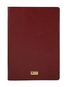 Книга для записей А5, 96 листов, нелинованная/в линейку, бордовая, Schiller